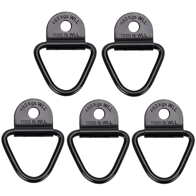 5 Pack Heavy Duty V Tie Down Rings For Trailer, Truck, Van, Boat, Rope