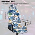 thumbnail image 7 of Jiueut Turtle Starfish Print Gaming Chair Cover Set of 4, Washable Computer Chair Slipcovers Thick High Back Chair Slipcover with Elastic Bottom Universal Desk Chair Seat Protector, 7 of 7