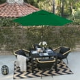 thumbnail image 5 of Astella 9' Steel Market Umbrella With Push Tilt in Polyester Hunter Green, 5 of 11