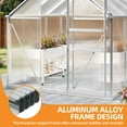 thumbnail image 3 of Dextrus Heavy Duty, Sliding Doors, Vent Windows 10x6FT Aluminum & Polycarbonate Greenhouse for All-Season Gardening, 3 of 10
