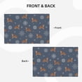 thumbnail image 3 of Placemats Set Of 4 / 6, Weaving Cute Squirrel Snowflake Placemats For Dining Table Indoor/Outdoors Heat Resistant Washable Placemats 18" X 12", 3 of 8