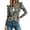 Brown, variant on Women's Long Sleeve Zipper Leopard Print Stand Collar Slim Fit Jacket Women Trendy Jacket (Brown M)