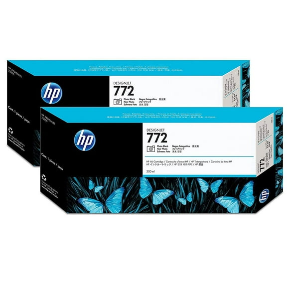 HP 2 Pack CN633A 772 300-ml Photo Black Ink Cartridge for Designjet Z5200 Printer