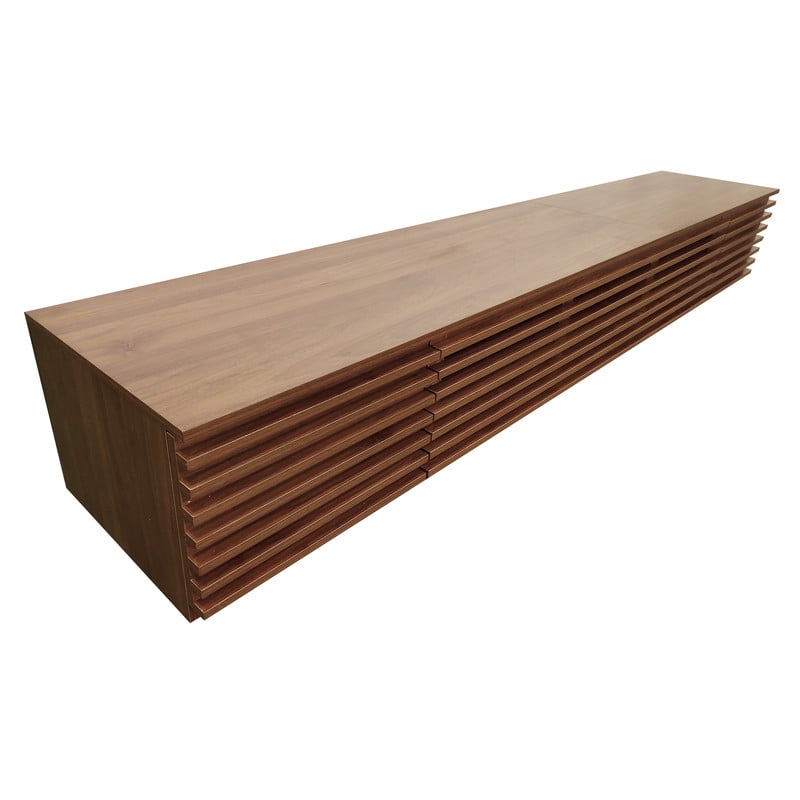 Modern TV Stand for TVs up to 90", Entertainment Center with Cable Holes, Soft-Closing Doors Media Console Cabinet