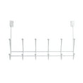 thumbnail image 4 of Richelieu 72701 20-3/8" Wide 6 Hook Over The Door Metal Coat Rack - White, 4 of 4