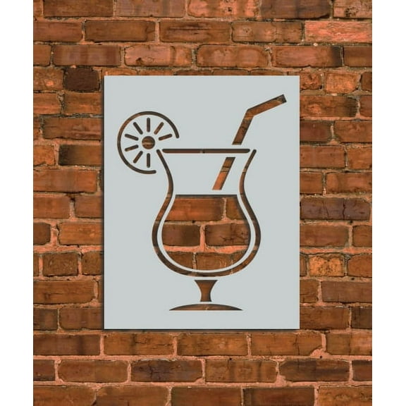 Cocktail Drink Stencil