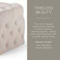 thumbnail image 5 of Maven Lane Henry Traditional Ottoman in Cream Fabric Upholstery, 5 of 5