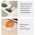 thumbnail image 4 of Leftover Drain Basket Multifunctional Sink Strainer Soup Filter Drainage Kitchen Tools Vegetable Hanging Drainer Rack White Orange, 4 of 9