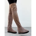 thumbnail image 2 of Nature Breeze Over the Knee Women's Wedge Boots in Taupe, 2 of 3