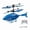 Blue, variant on Crash Resistant Remote Control Aircraft Induction Helicopter Dual-mode Suspended Drone Toy with Lighting