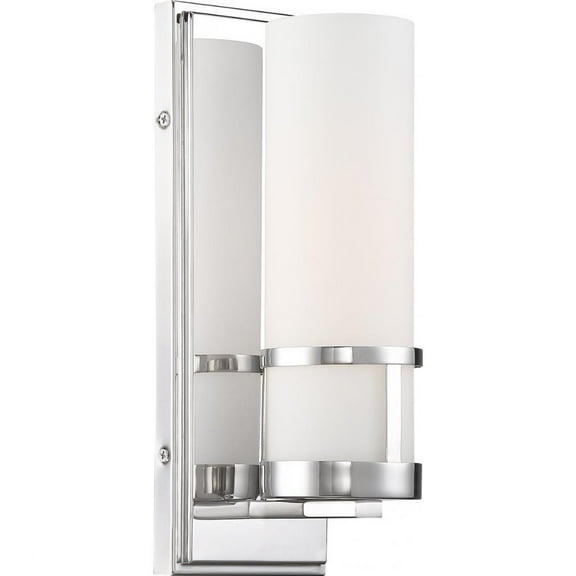 60/6788-Nuvo Lighting-Caryle-1 Light Bath Vanity-4.5 Inches Wide by 12 Inches High-Polished Nickel Finish