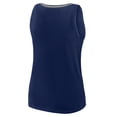 thumbnail image 3 of Women's Logo Athletic Navy Dallas Cowboys Plus Size Stellar Win V-Neck Tank Top, 3 of 3