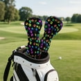 thumbnail image 3 of Yuyamidu Cute Golf Club Head Cover with Soft Lining Colorful Dog Paw Driver Headcover Waterproof PU Leather Golf Club Cover Golf Gift for Golfers, 3 of 7