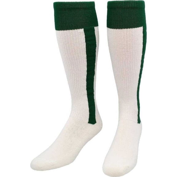 TCK 2-N-1 Premium Knee High Stirrup Socks - Forest White