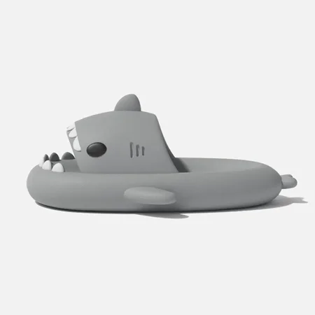 

QYA Novelty Cartoon Shark Lightweight Anti-Slip Cloud Slides Anime Slippers Platform House Shoes Open Toe Sandals For Indoor Outdoor