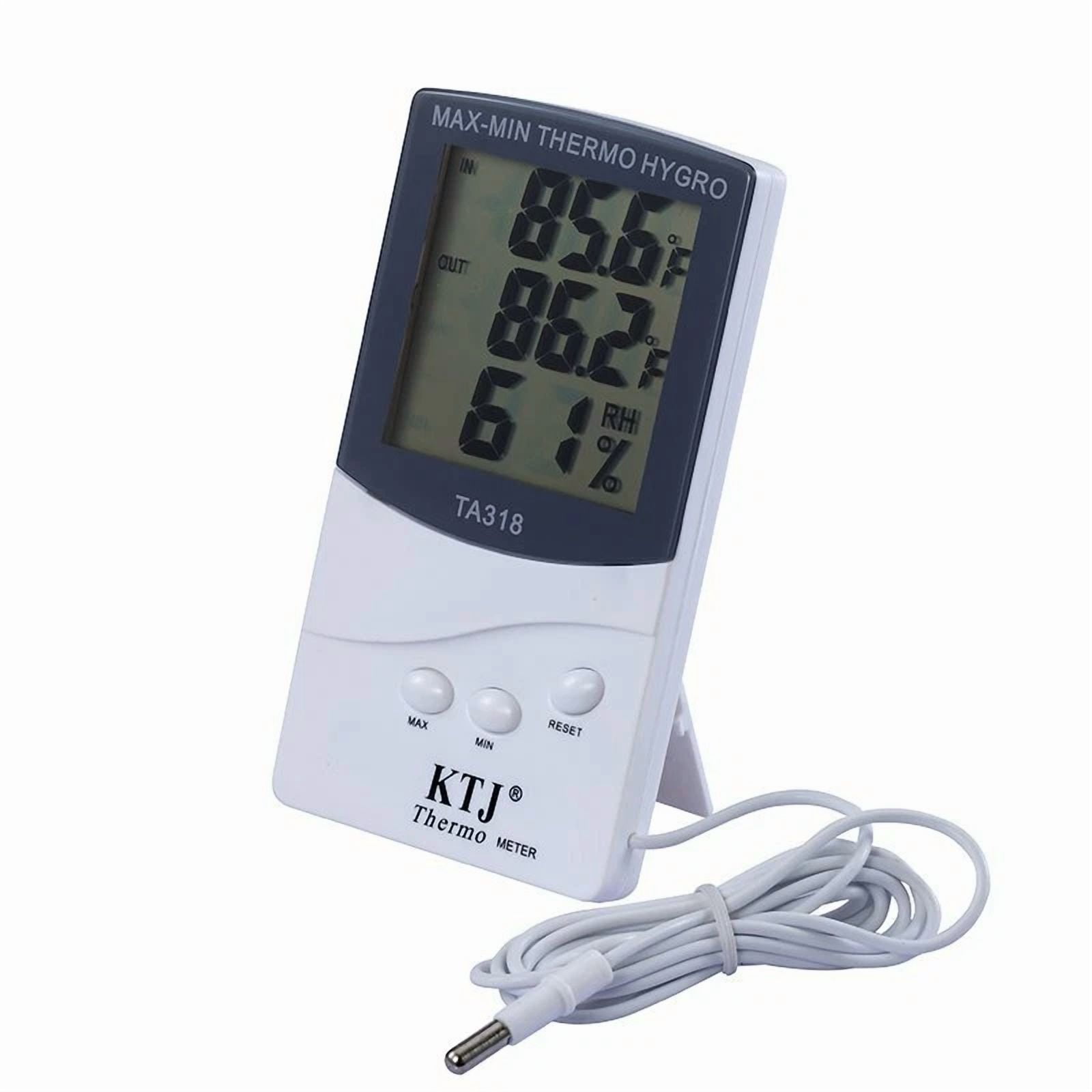 CIRCLE- Lcd Indoor/Outdoor Digital Thermometer Hygrometer Temperature Humidity Display