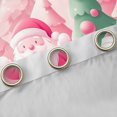 thumbnail image 4 of jejeloiu Santa Claus Curtains Pack of 2 (42x84 Each),Christmas Theme Curtains Blackout,Xmas Snowman Tree Bedroom Curtains For Teens,Microfiber Bedroom Decor, 4 of 6