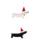 thumbnail image 1 of 2x Colgantes colgantes de Navidad Perro salchicha Adorno navideño Muñeca Artesanía En blanco y negro Yuyangstore Colgante, 1 of 7