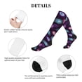 thumbnail image 5 of Lsque Peacock Feathers3 Pattern Sport Compression Socks for Men & Women 15-20 mmHg Knee High Nurse Pregnant Running Medical and Travel Athletic, 5 of 6