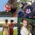 thumbnail image 4 of Jinsinto Flower Hair Clip, 7Pcs Hawaiian Flower hair Claw Clips, Big Claw Clips for thick hair , Cute Hair Clip, Plumaria hair clip, Hair Clips Strong Hold, 4 of 5