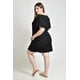 thumbnail image 4 of Conjunto blusa y short con textura Roman Fashion /Tallas Extras, 4375 (Negro) negro 40, 4 of 6