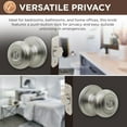 thumbnail image 5 of Copper Creek Hardware CK2030SS Colonial Privacy Knob, Satin Stain, 5 of 6
