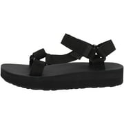 Teva Women's Leisure and Sportwear Sandals, Black/White, 10