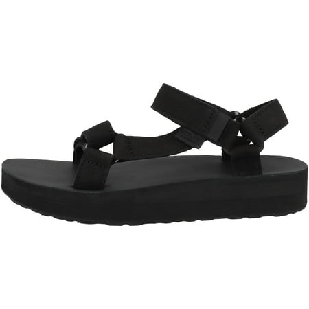 Teva Women's Leisure and Sportwear Sandals, Black/White, 10