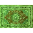 thumbnail image 1 of Ahgly Company Indoor Rectangle Medallion Green Traditional Area Rugs, 7' x 10', 1 of 1