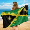 thumbnail image 4 of Garronmavis Jamaican Flag Coconut Tree Car Seat Towel Cover Yoga Towel Car Seat Cover, 4 of 7
