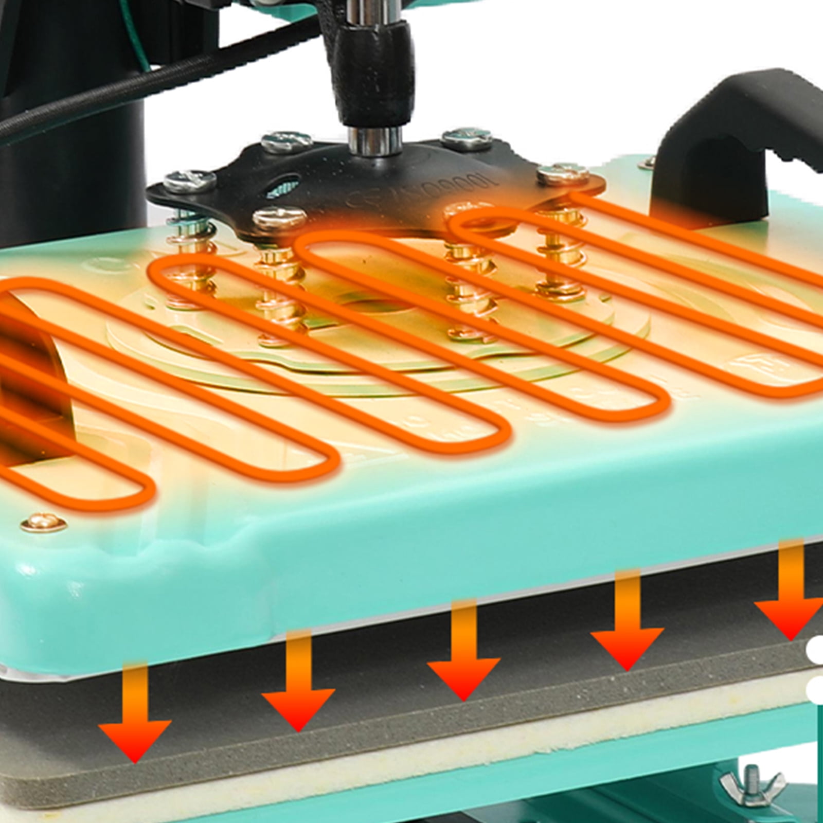 Kojooin 8 in 1 Heat Press Machine, 360 Degree Swing Away Sublimation Press for T Shirts, Hats, Bags and Phone Cases