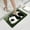 Green GN, variant on AuroraX Bathroom Rugs,Non Slip Absorbent Cute Washable Black Bathroom Rug for Tub Bathroom Home Decor Mid-Century