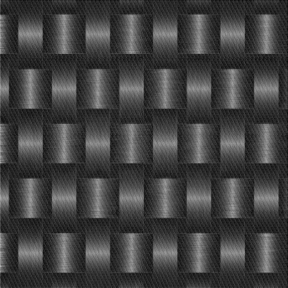 Ahgly Company Indoor Square Patterned Ash Gray Area Rugs, 6' Square