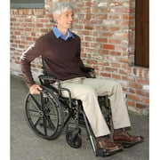 Equate Steel Transport Wheelchair Display Model, FGD232EQ WMRT, Black, 300 lb Weight Capacity