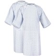 thumbnail image 1 of Gata de paciente Lux Care, mezcla de algodón de primera calidad, 2XL, unisex, paquete de 2, 1 of 9