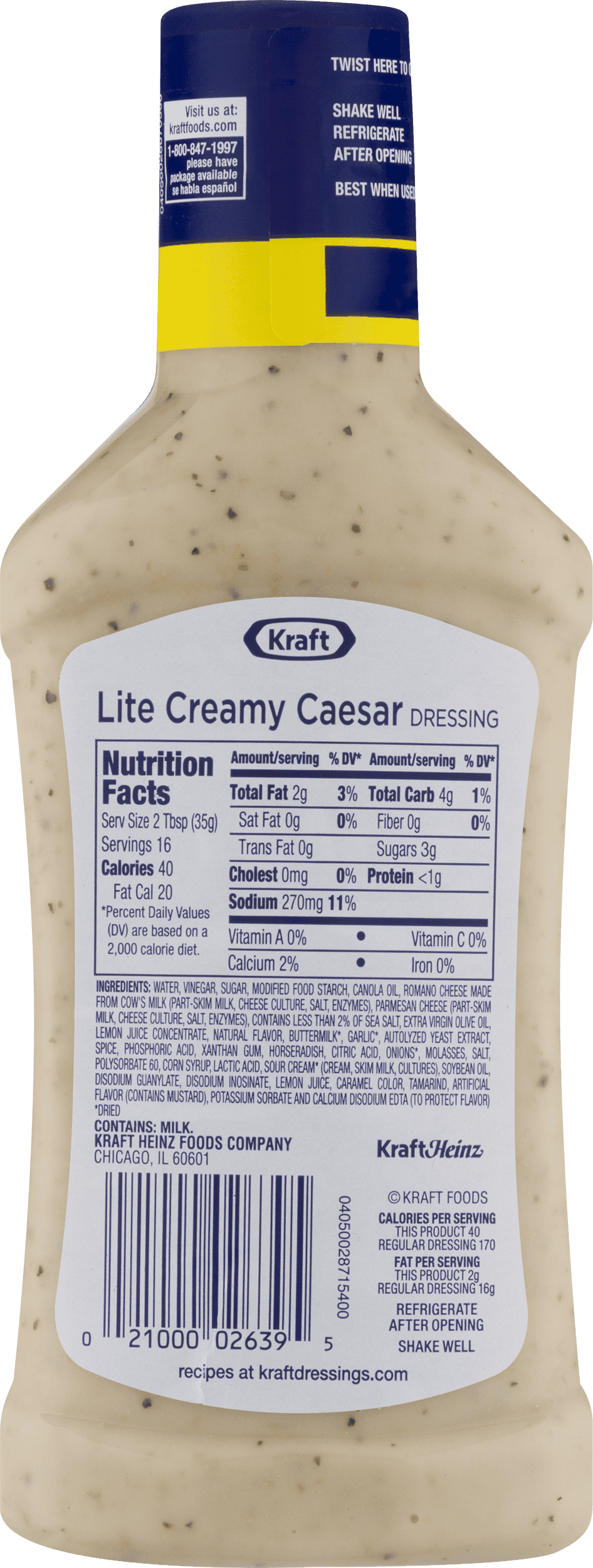 Kraft Ranch Dressing Nutritional Information  Besto Blog