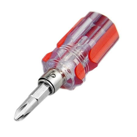 

Aokid 2 in 1 Interchangeable Bidirectional Cross Flat Head Screwdriver DIY Repair Tool Hardware tools Portable Durable Dual Use Repair Tool