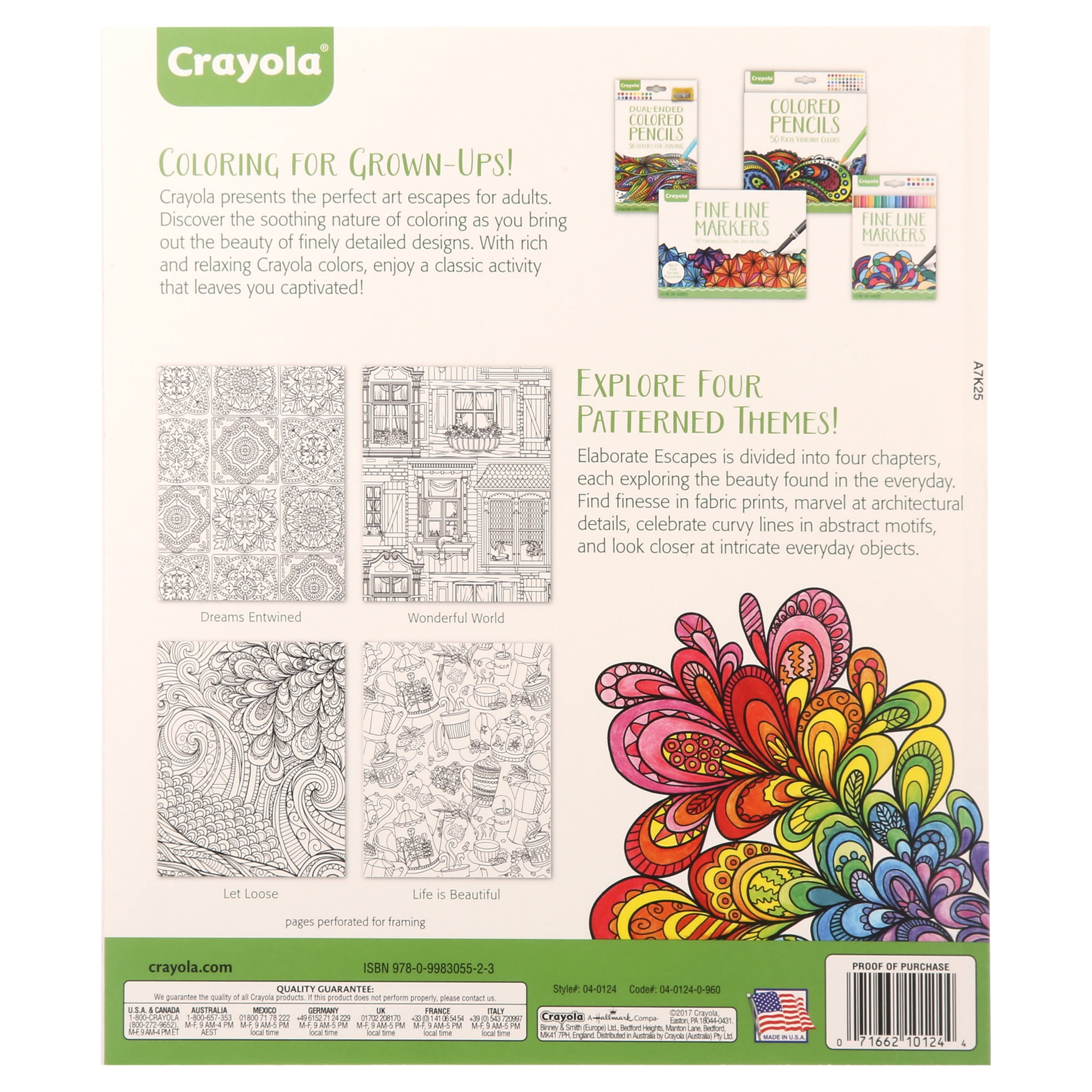 Crayola 40pg City Escapes Coloring Book : Target