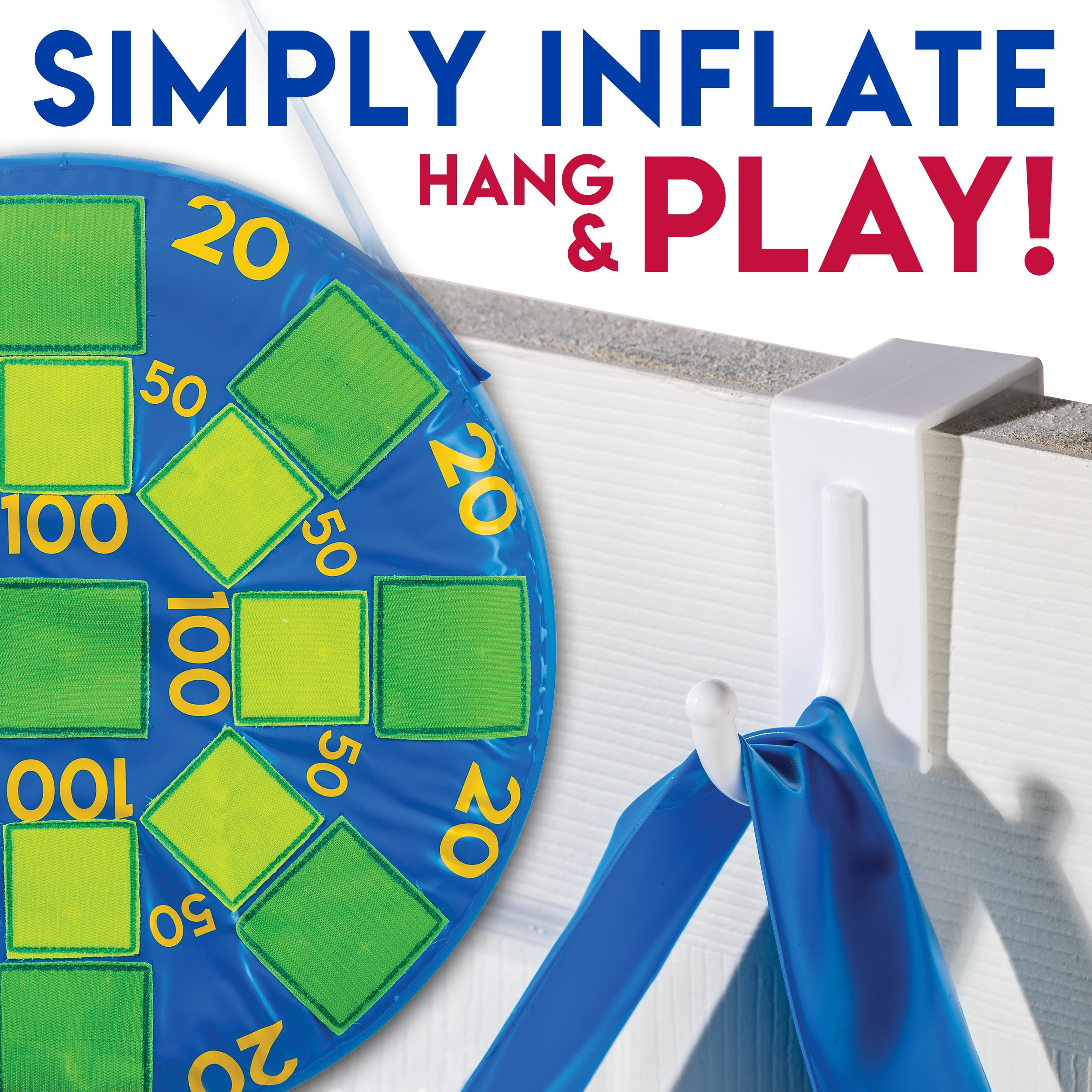 Franklin Sports 20√¢¬Ä¬ù Inflatable Dart Ball Board w/ Tennis Ball Self-Stick for up to Multiplayers