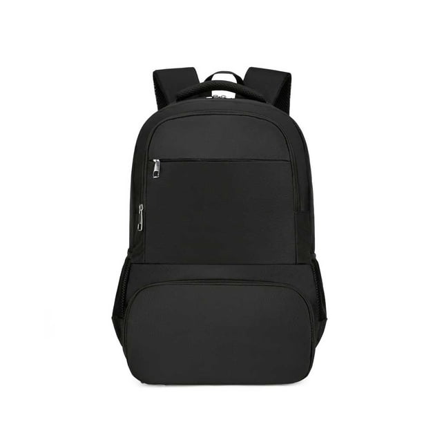 Sonducket Mochila de picnic Compartimentos de mochila al aire libre Paquete de transporte Compras informales Bolsa de hombro aislada de tela Mochilas de mochilero Negro