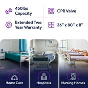 Proheal Low Air Loss Alternating Pressure Air Mattress with Pump - 36” x 80” x 8