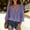 Purple, variant on HaCpiu Women's V-Neck Lace Blouse, Casual Loose Long Sleeve Ruffle Tunic Shirt, Lightweight Flowy Tie-Front Top with Bell Cuffs, Army Green L