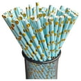 thumbnail image 1 of DPTALR Disposable Degradable Paper Straw Color Coated G Ilt Paper Drink Straw, 1 of 1