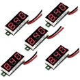 thumbnail image 1 of 5 pcs 0.28 Inch Two-wire DC Digital Voltmeter 2.5V-30V Mini DC Digital Voltmeter Voltage Tester, LED Digital Voltage Meter (Red), 1 of 5