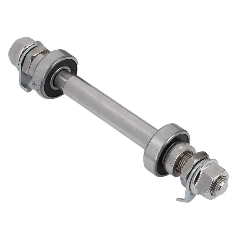 Mgaxyff Durable Metal Bicycle Wheel Hub Axle Front Rear Solid