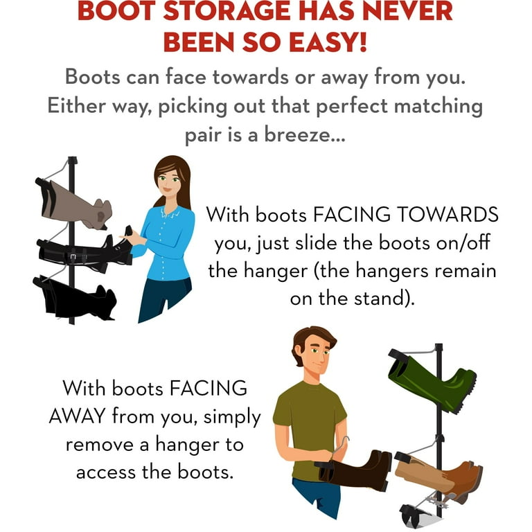 Boot Butler Solo Boot Storage Rack Shaper 5 Pair Free Standing Organizer