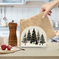 thumbnail image 2 of Yayeee Napkin Holder for Table Kitchen Paper Tissue Organization, Hand Drawn Christmas Trees, 2 of 8
