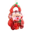 thumbnail image 2 of Christmas Tree Plush Cloth Ornaments Santa Snowman Reindeer Bear Plush Decorations Xmas Tree Plush Pendants Christmas Tree Hanging Doll Ornaments for Christmas Tree, 6inch, 2 of 7