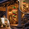 thumbnail image 3 of ZENVIVE Christmas Magic Spiral Hanging LED Lights, Hanging Xmas Decoration with Spiral Lights for Porch Entryway Doorway & Outdoor Holiday Decor, 7.8"(Elf), 3 of 7