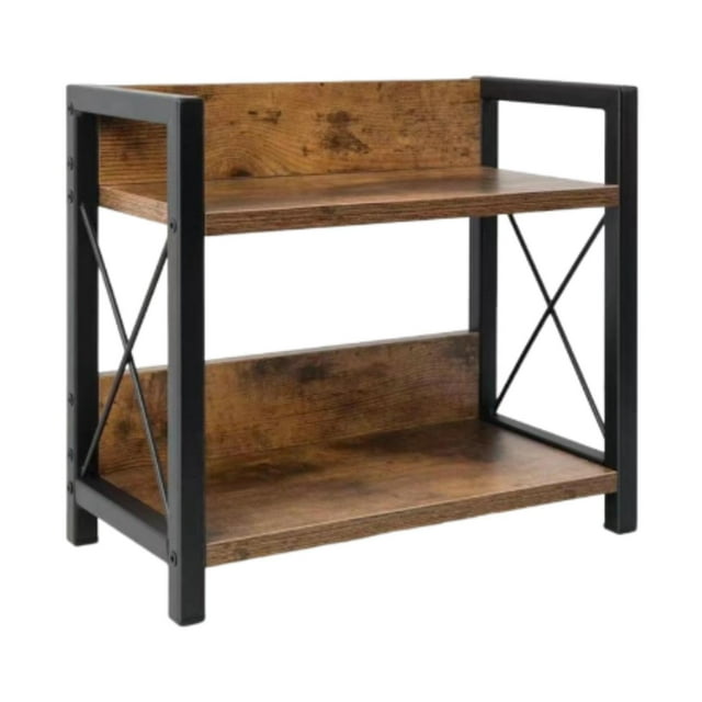 GROWTH TANK Desktop Organizer Men Spice Rack Tabletop Stand Display Shelf Desk Bookshelf dark brown